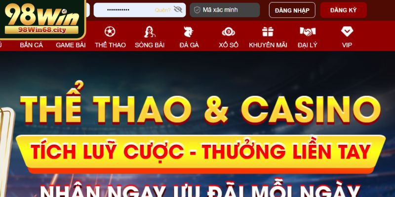 Đăng Nhập 98Win Nhanh Chóng, An Toàn Và Hiệu Quả