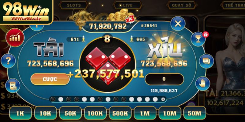 Tài Xỉu 98win - Thế Giới Cá Cược Hấp Dẫn Đầy May Rủi